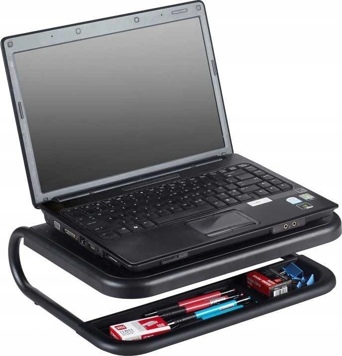Laikiklis Q-Connect Q-Connect monitoriaus stovas, 38x29,5 cm, reguliuojamas aukštis, juodas