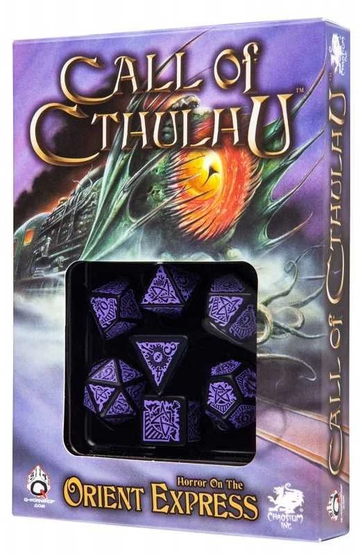 Q Workshop Call Of Cthulhu Orient Express Kauliukų Rinkinys Juodos Ir Violetinės Spalvos