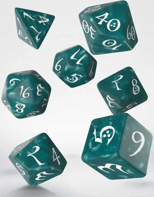 Dėlionė Q Workshop Classic RPG Kauliukų Rinkinys Audringos Ir Baltos Spalvos