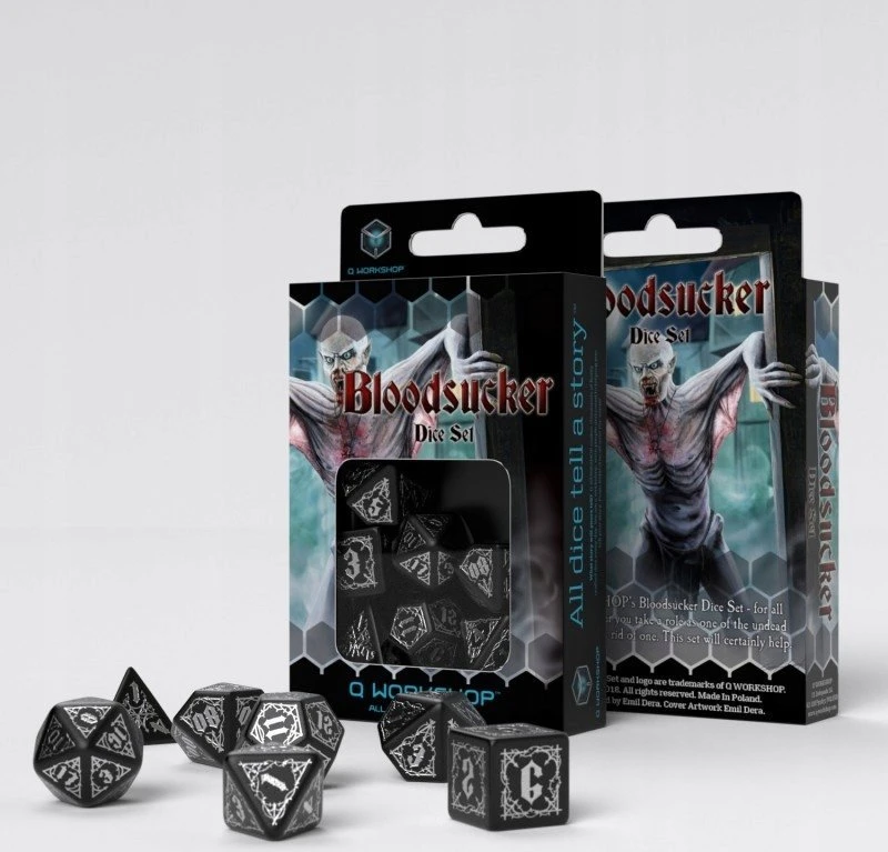 Q-WORKSHOP Bloodsucker Immortal RPG Kauliukų rinkinys