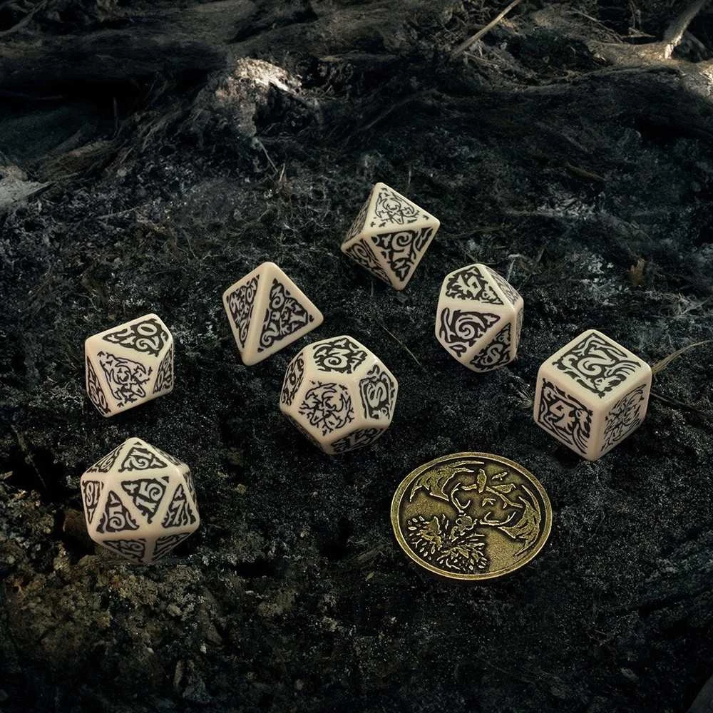 Dėlionė Q-workshop The Witcher Leshen - The Master Of Crows Kauliukų Rinkinys