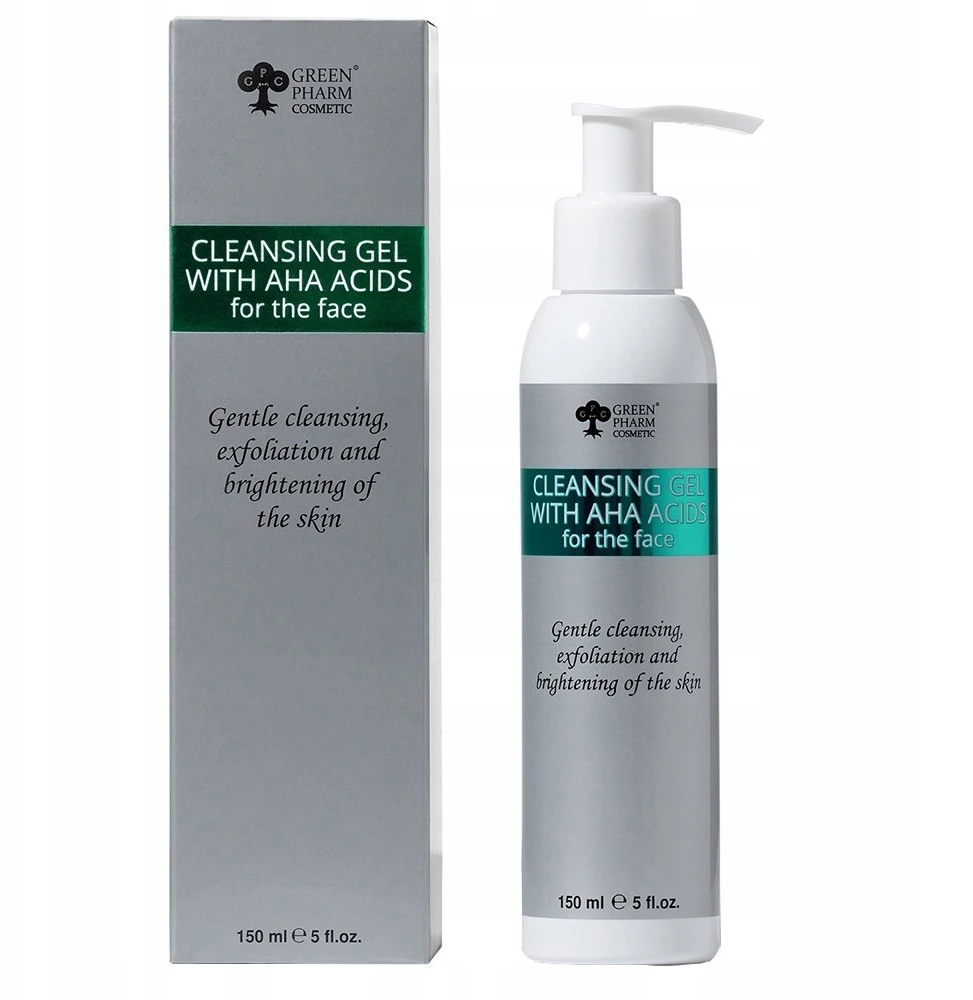 Green Pharm Cosmetic Žalias Pharm Cosmetic Veido prausimo gelis su AHA rūgštimis 150 ml