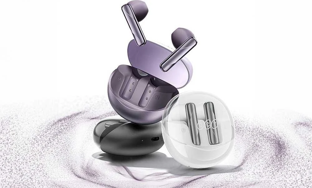 Ausinės QCY AilyBuds Clear T32 Violetinė