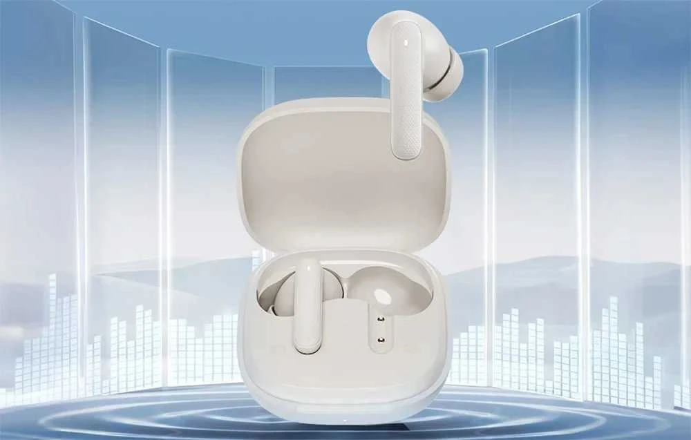 QCY Buds In-Ear Ausinės with ENC SBC IPX4 Bluetooth 5.4 - Baltas