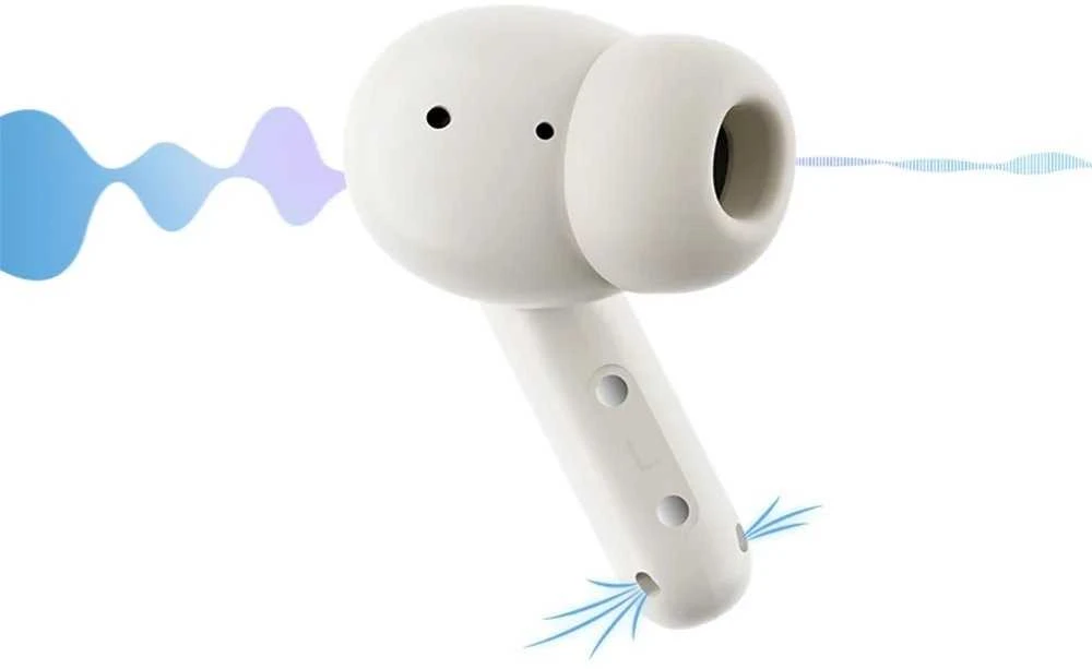 QCY Buds In-Ear Ausinės with ENC SBC IPX4 Bluetooth 5.4 - Baltas