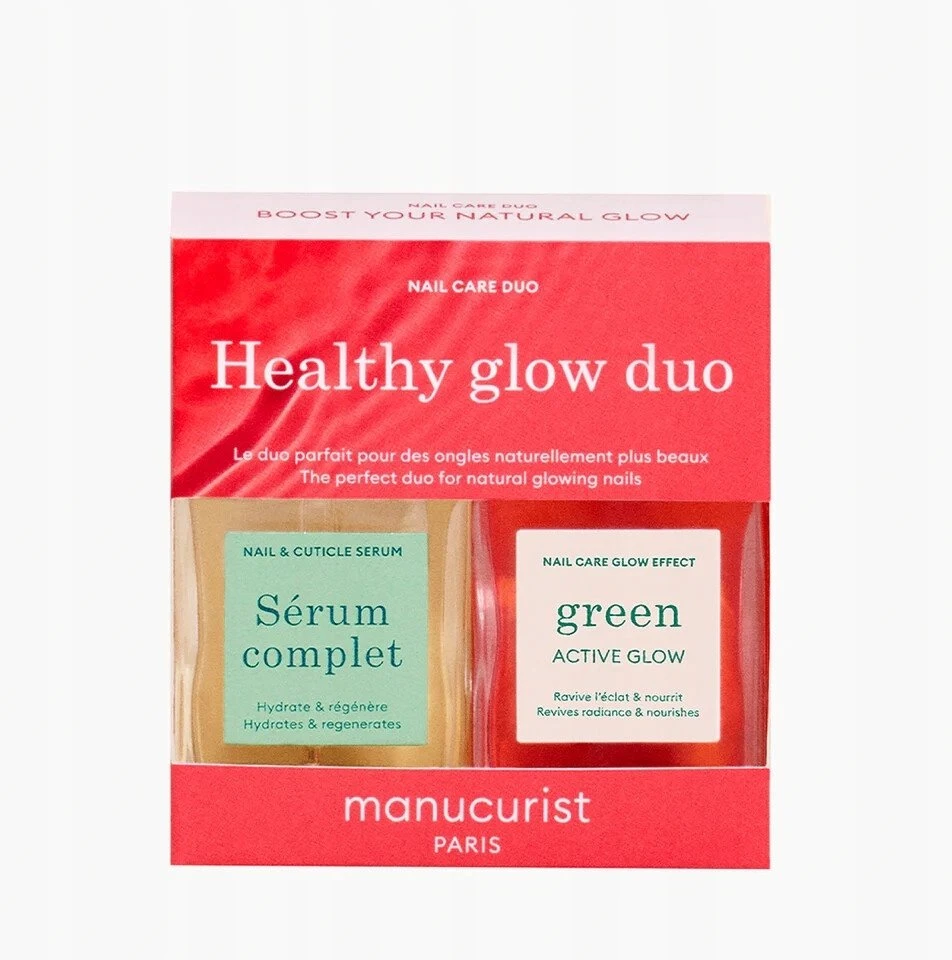 Manucurist „Healthy Glow Duo“ nagų priežiūros rinkinys 2 x 15 ml