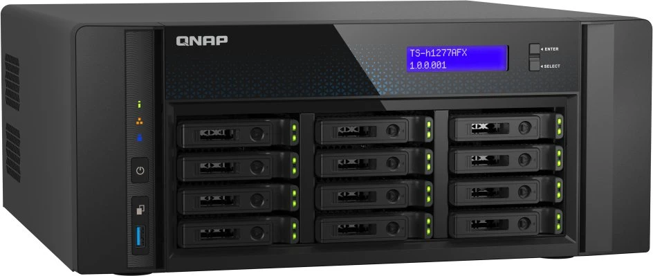 Qnap 12 skyrių 2,5 colio SATA visas „flash“ darbalaukio NAS serveris