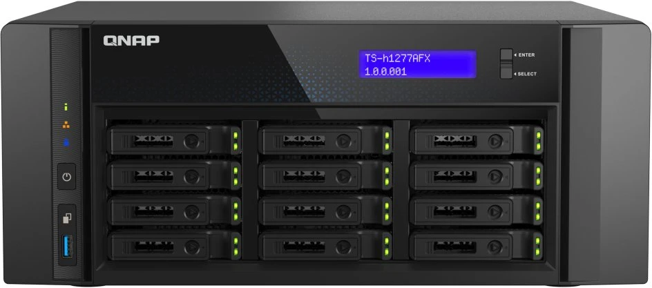 Qnap 12 skyrių 2,5 colio SATA visas „flash“ darbalaukio NAS serveris