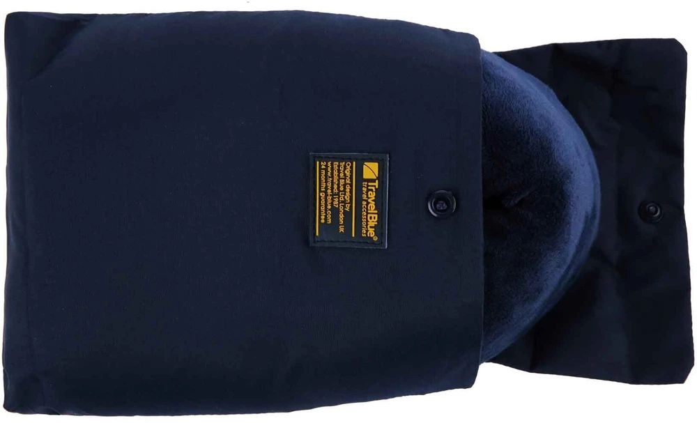 QNAP Mėlyna TRAVEL Mėlynas PODUSZKA Z PIANKI MEMORY TRANQUILITY NAVY