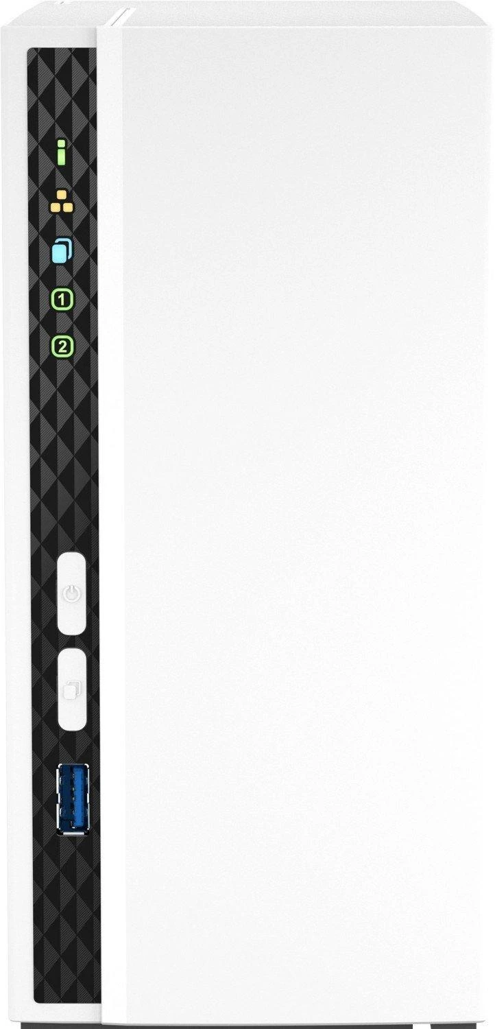 Serveris QNAP | 2 skyrių ARM | TS-233 | Iki 2 SATA 6Gb/s, 3Gb/s | ARM 4 branduolių | Cortex-A55 | Procesoriaus dažnis 2,0 GHz | 2 GB | N/A
