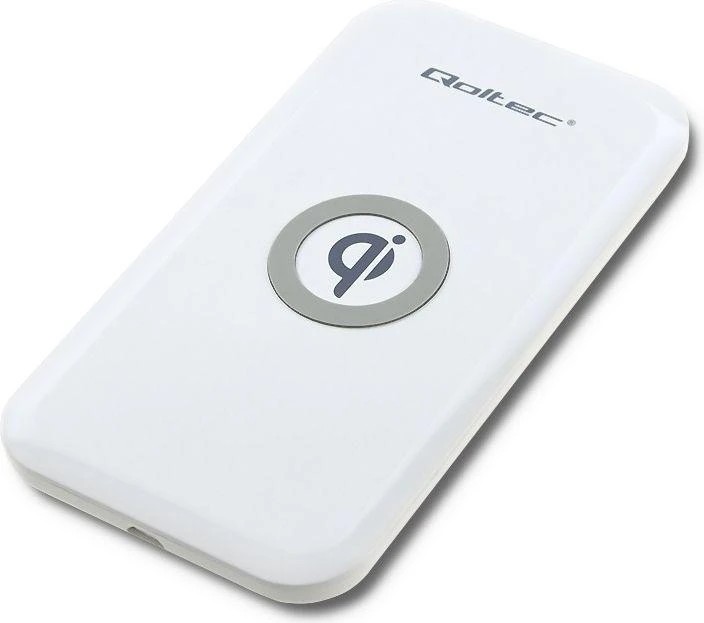 QOLTEC 51842 Qoltec indukcinis belaidis įkroviklis | Qualcomm QuickCharge 3.0 | 10W | baltas