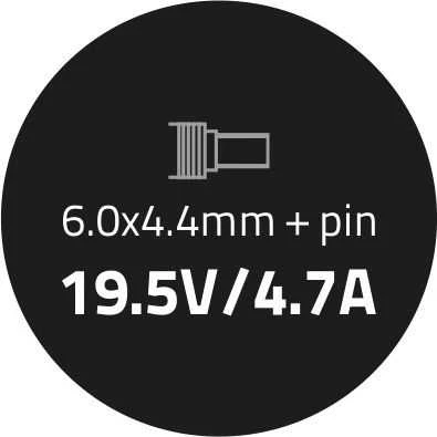 QOLTEC 50088 Nešiojamas kompiuteris kintamosios srovės adapteris Qoltec Sony 90W 19.5 V 4.7 A 6.0x4.4+pin