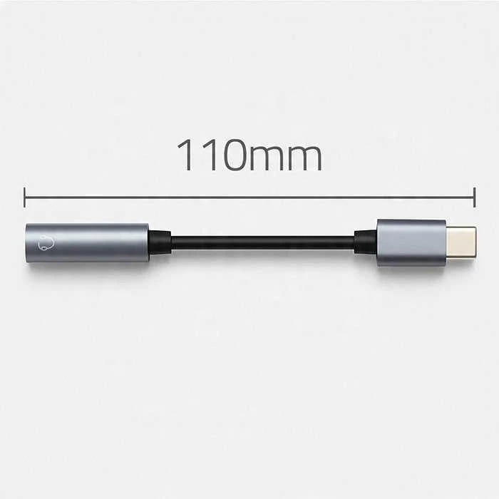 Qoltec USB-C adapteris su 3.5 mm jungtimi 10 cm aliuminis