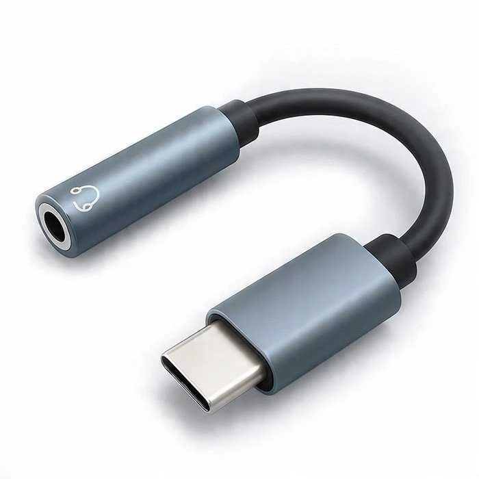 Qoltec USB-C adapteris su 3.5 mm jungtimi 10 cm aliuminis