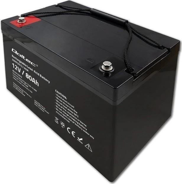QOLTEC 53075 AGM baterija 12V 80Ah