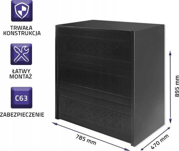 Qoltec akumuliatoriaus modulio korpusas | 24Ah | 12 kW