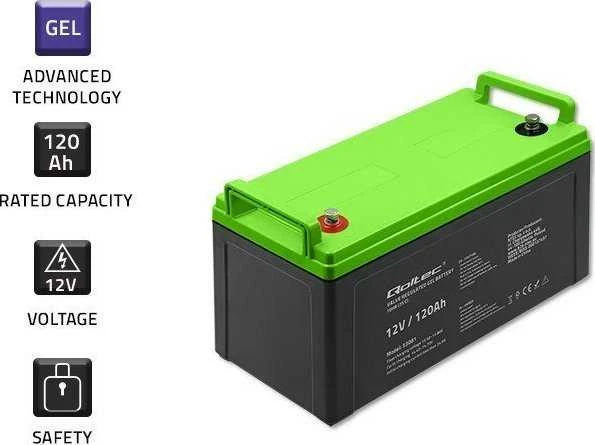 QOLTEC 53081 Gel Baterija 12V 120Ah