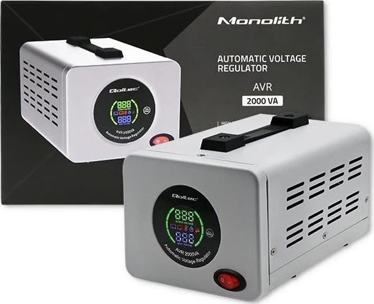 QOLTEC 50724 Automatic Voltage Stabilizer AVR 2000VA