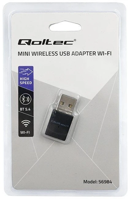 Belaidis WiFi 6 tinklo adapteris – USB 2.0 – Qoltec 56984