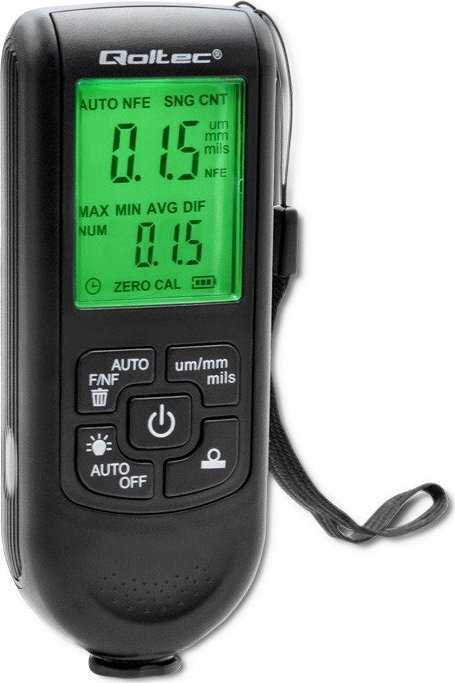 QOLTEC 50630 Dangos storio matuoklis su LCD / 0 / 2000um