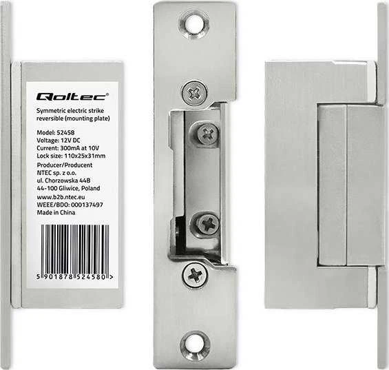 QOLTEC 52458 Reversinis elektrinis smūgis 300mA 12V