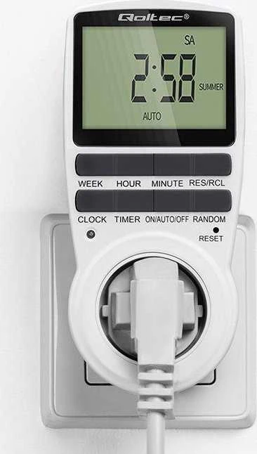 QOLTEC 50628 elektroninis laikmatis PC0628 su LCD