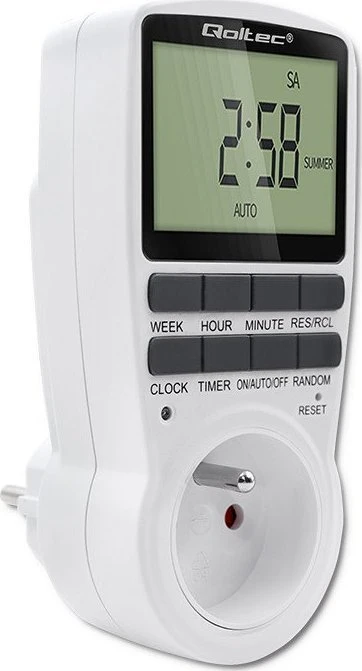 QOLTEC 50628 elektroninis laikmatis PC0628 su LCD