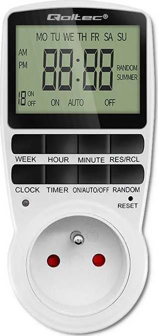QOLTEC 50628 elektroninis laikmatis PC0628 su LCD