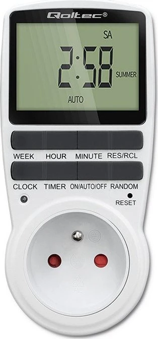 QOLTEC 50628 elektroninis laikmatis PC0628 su LCD