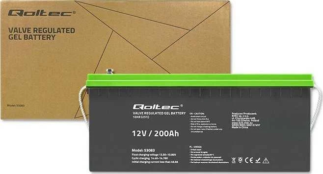 QOLTEC 53083 Gel Baterija 12V 200Ah
