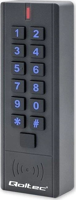 QOLTEC 52441 Kodinė spyna HYPERION su RFID skaitytuvu Kodų kortelės rakto pultelis IP68 EM