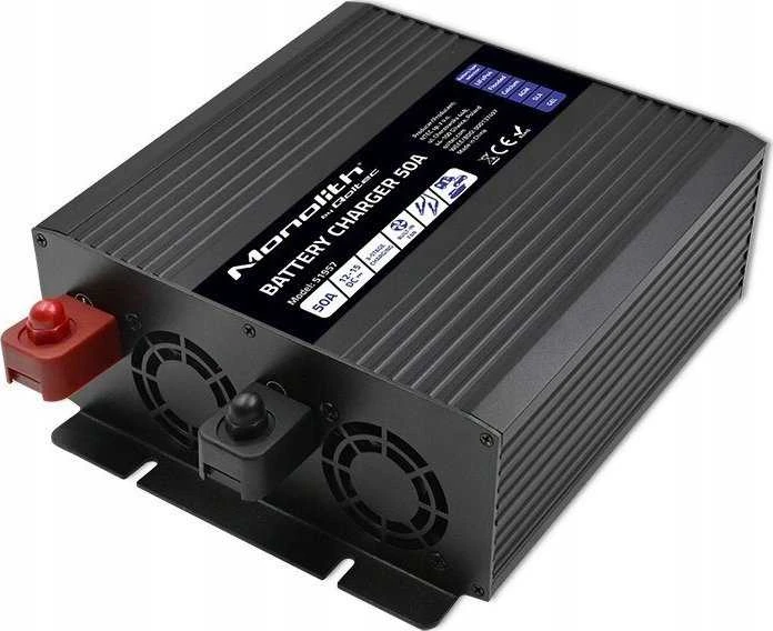 Akumuliatorius Qoltec 51957 Išmanusis „Monolith“ įkroviklis LiFePO4 AGM GEL SLA akumuliatoriams | 50A | 12V
