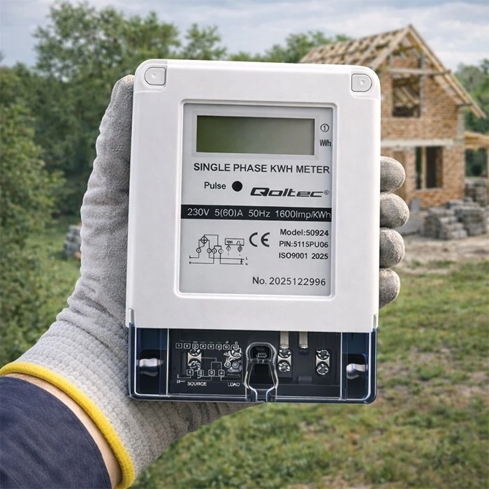 Qoltec Vienfazis elektros skaitiklis 230V 5(60)A LCD