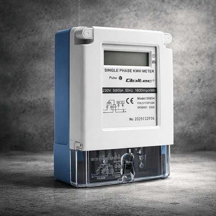 Qoltec Vienfazis elektros skaitiklis 230V 5(60)A LCD