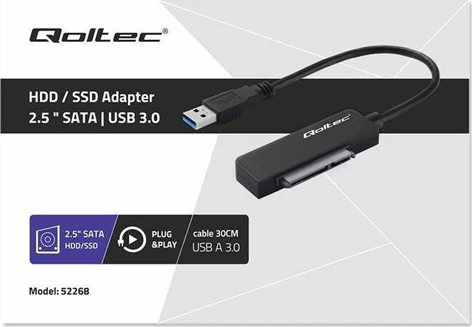 Qoltec Adapteris sata 52268