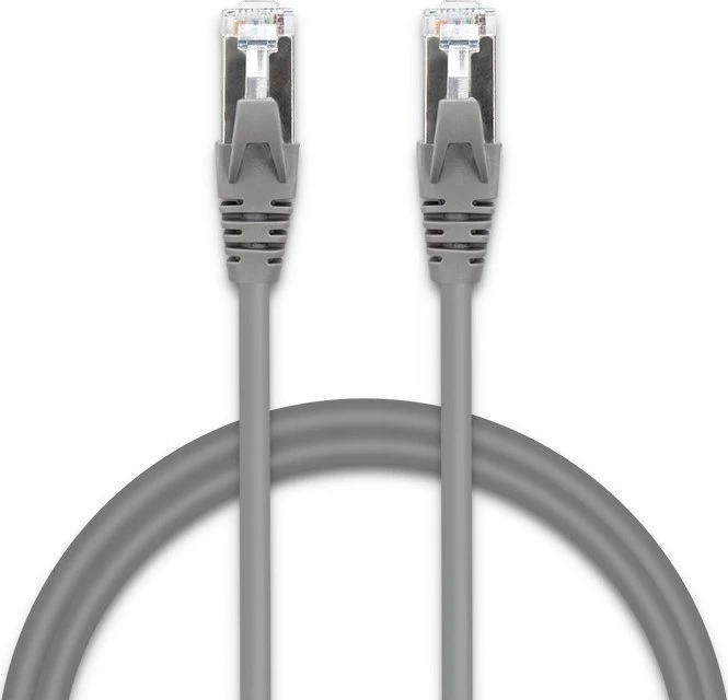 Tinklo laidas Kabelis sujungimo ftp cat5e 2 x rj-45 5 m didelės spartos auksinis ekranuotas Qoltec