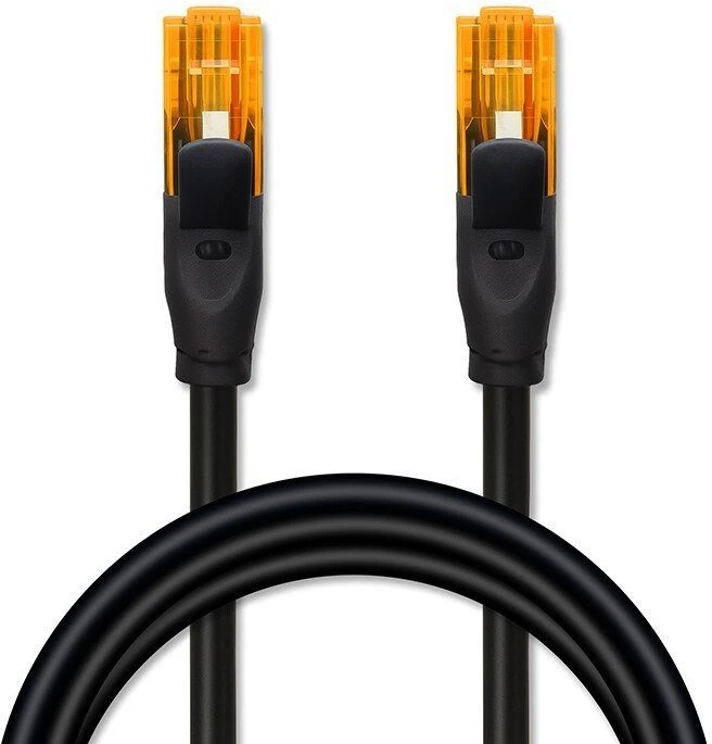 Qoltec CAT6 UTP tinklo kabelis 2xRJ45 30m juodas
