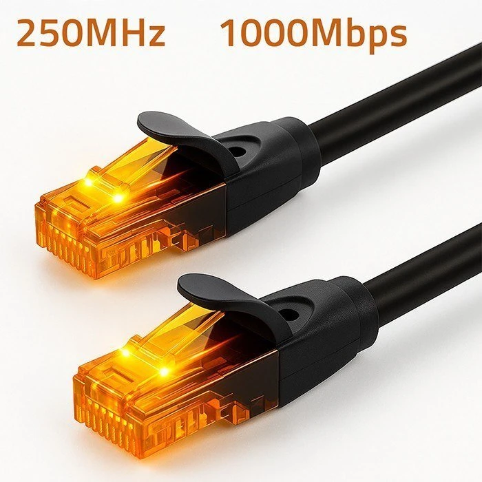 Qoltec CAT6 UTP tinklo kabelis 2xRJ45 30m juodas