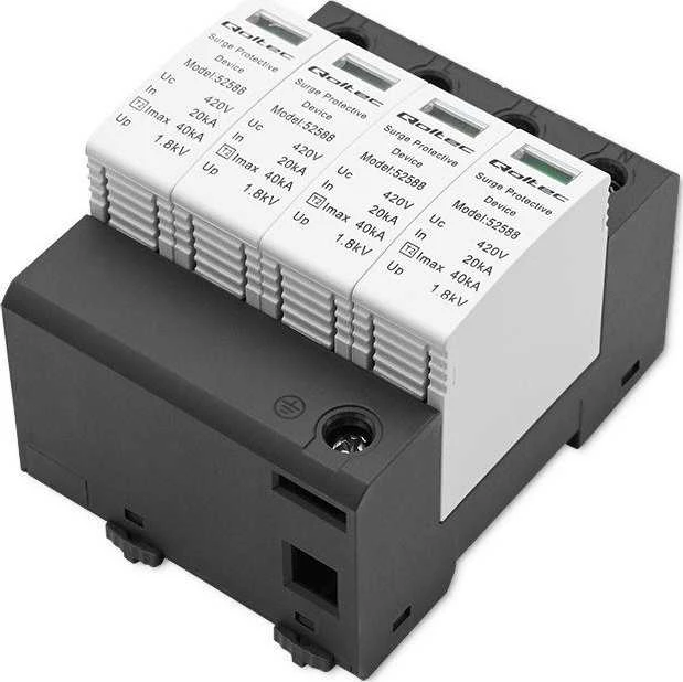 QOLTEC 52588 kintamosios srovės viršįtampio iškroviklis / 4P / 420V / T2 / BC