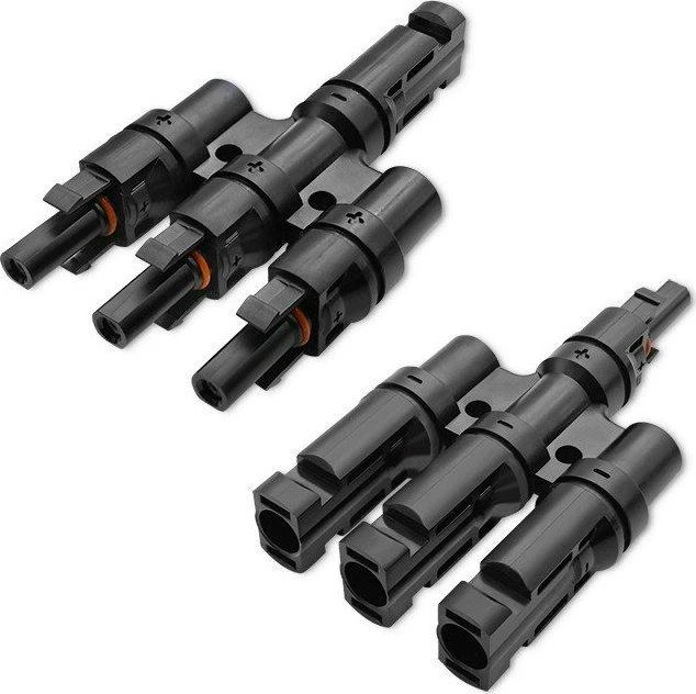 QOLTEC 52600 saulės kolektoriaus jungtis / MC4 jungtis / tipas T / 1000V / 30A