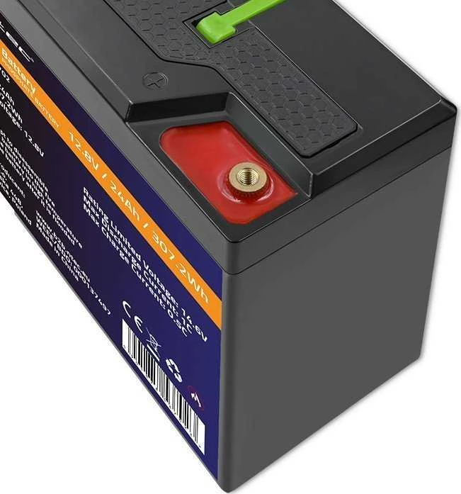 QOLTEC 53702 LiFePO4 ličio geležies fosfato baterija / 12,8V / 24Ah / 307,2Wh / BMS
