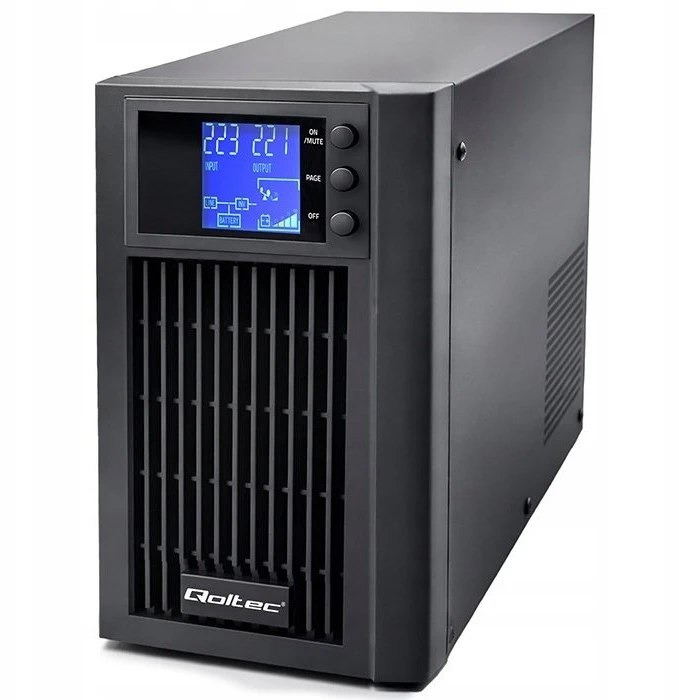 „Qoltec“ grynos sinusinės bangos | 2 kVA | 1600 W | AVR | LCD | Grynas sinusas