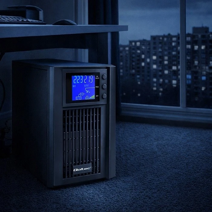 „Qoltec“ grynos sinusinės bangos | 1 kVA | 800 W | AVR | LCD | Grynas sinusas