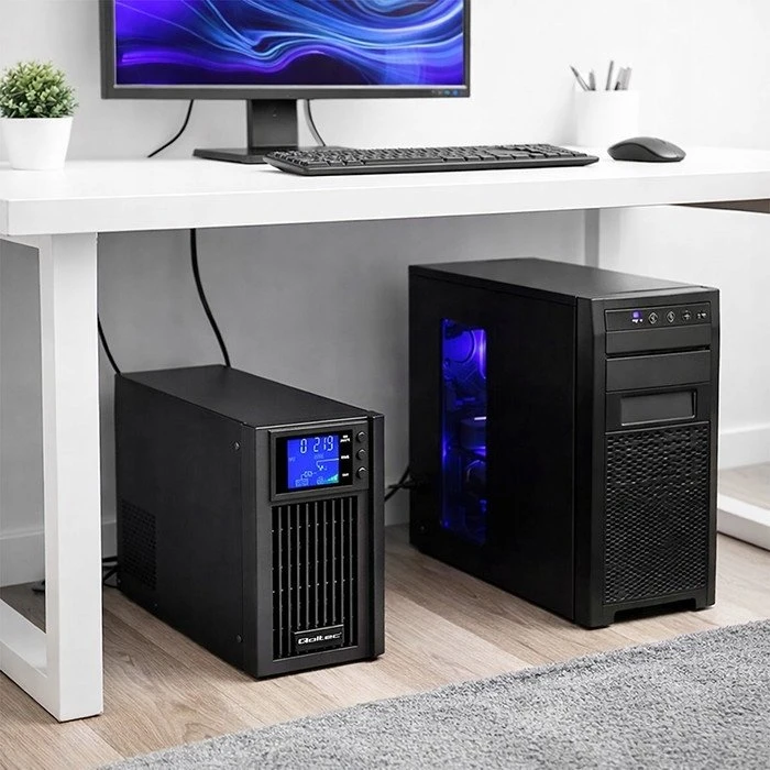 „Qoltec“ grynos sinusinės bangos | 1 kVA | 800 W | AVR | LCD | Grynas sinusas