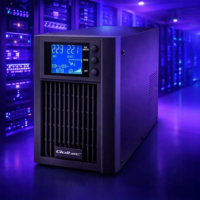 „Qoltec“ grynos sinusinės bangos | 1 kVA | 800 W | AVR | LCD | Grynas sinusas