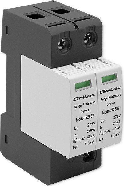 QOLTEC 52587 kintamosios srovės viršįtampio iškroviklis / 2P / 275V / T2 / BC