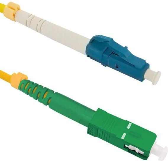 QOLTEC 54332 Optinis Patchcord LC/UPC-SC/APC vieno režimo 9/125 G652D Simplex 2m
