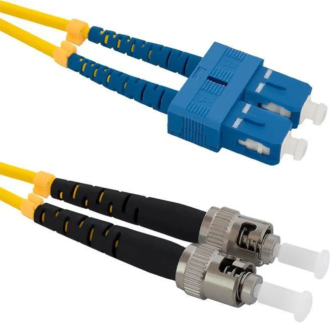Qoltec Optinio pluošto kabelis SC/UPC-ST/UPC 1m