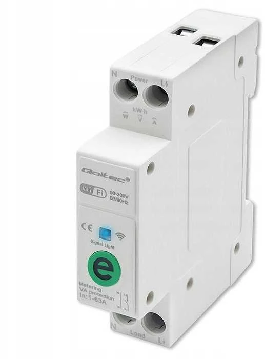 Elektros skaitiklis Qoltec 63A relė