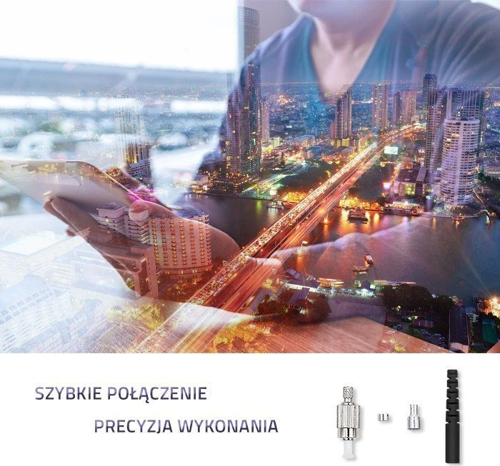 Qoltec FC optinio pluošto jungtis multimodė 3.0mm montavimo rinkinys 200 vnt